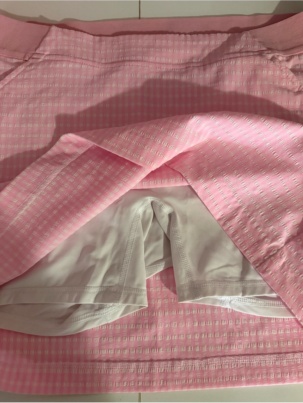 Lilly Pulitzer Pink and White Luxletic Skort - Picture 8 of 9
